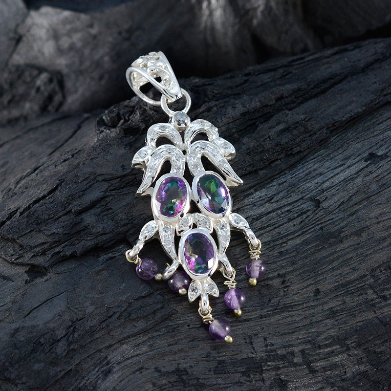 Yasmine multicolor Bubble Featherlight Pendant