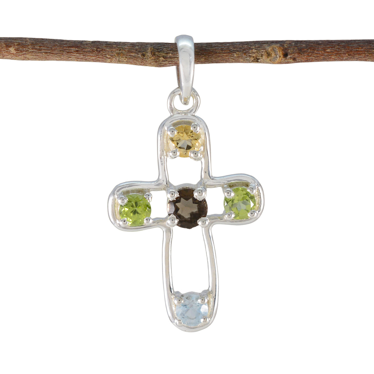 Autumn multicolor Glamorous Dainty Pendant Multi Stone multicolor Multicolor