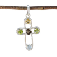 Autumn multicolor Glamorous Dainty Pendant Multi Stone multicolor Multicolor