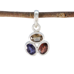 Ji-eun multicolor Sophisticated Elegant Pendant Multi Stone multicolor Multicolor