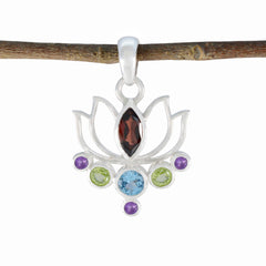 Lorena multicolor Rope-Wire Dainty Pendant Multi Stone multicolor Multicolor