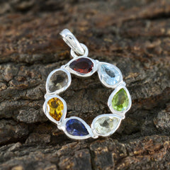 Hazel multicolor Eternity Dainty Pendant