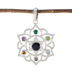 Lucia multicolor Rope-Wire Classic Pendant Multi Stone multicolor Multicolor