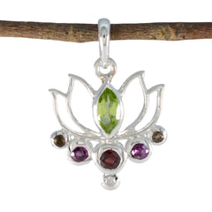 Lucia multicolor Rope-Wire Dainty Pendant Multi Stone multicolor Multicolor