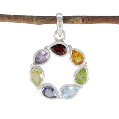 Isabella multicolor Trendy Dainty Pendant Multi Stone multicolor Multicolor