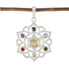 Maya multicolor Rope-Wire Classic Pendant Multi Stone multicolor Multicolor