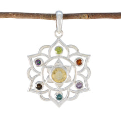 Mila multicolor Rope-Wire Classic Pendant Multi Stone multicolor Multicolor