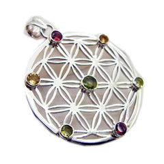Leah multicolor Victorian Statement Pendant Multi Stone multicolor Multicolor