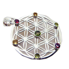 Leah multicolor Victorian Statement Pendant