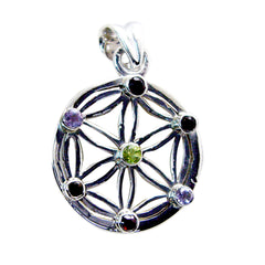Mathilde multicolor Victorian Featherlight Pendant