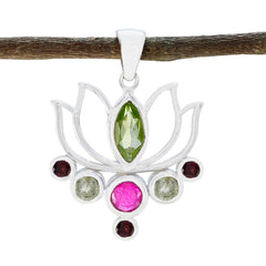 Rosa multicolor Rope-Wire Dainty Pendant Multi Stone multicolor Multicolor