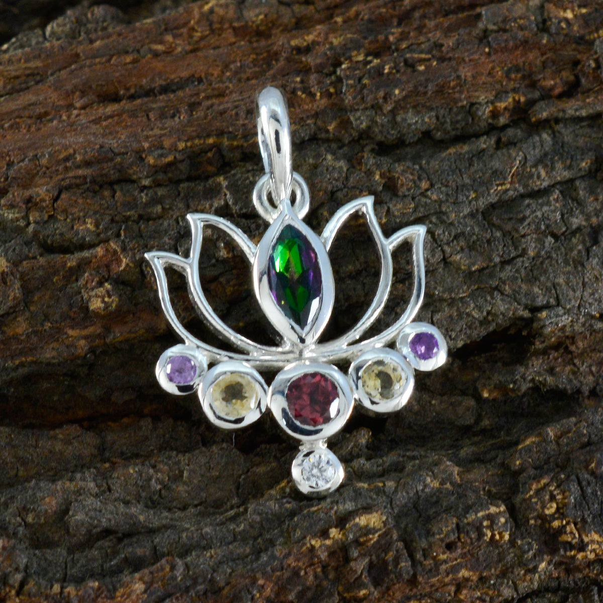 Rebeca multicolor Rope-Wire Dainty Pendant