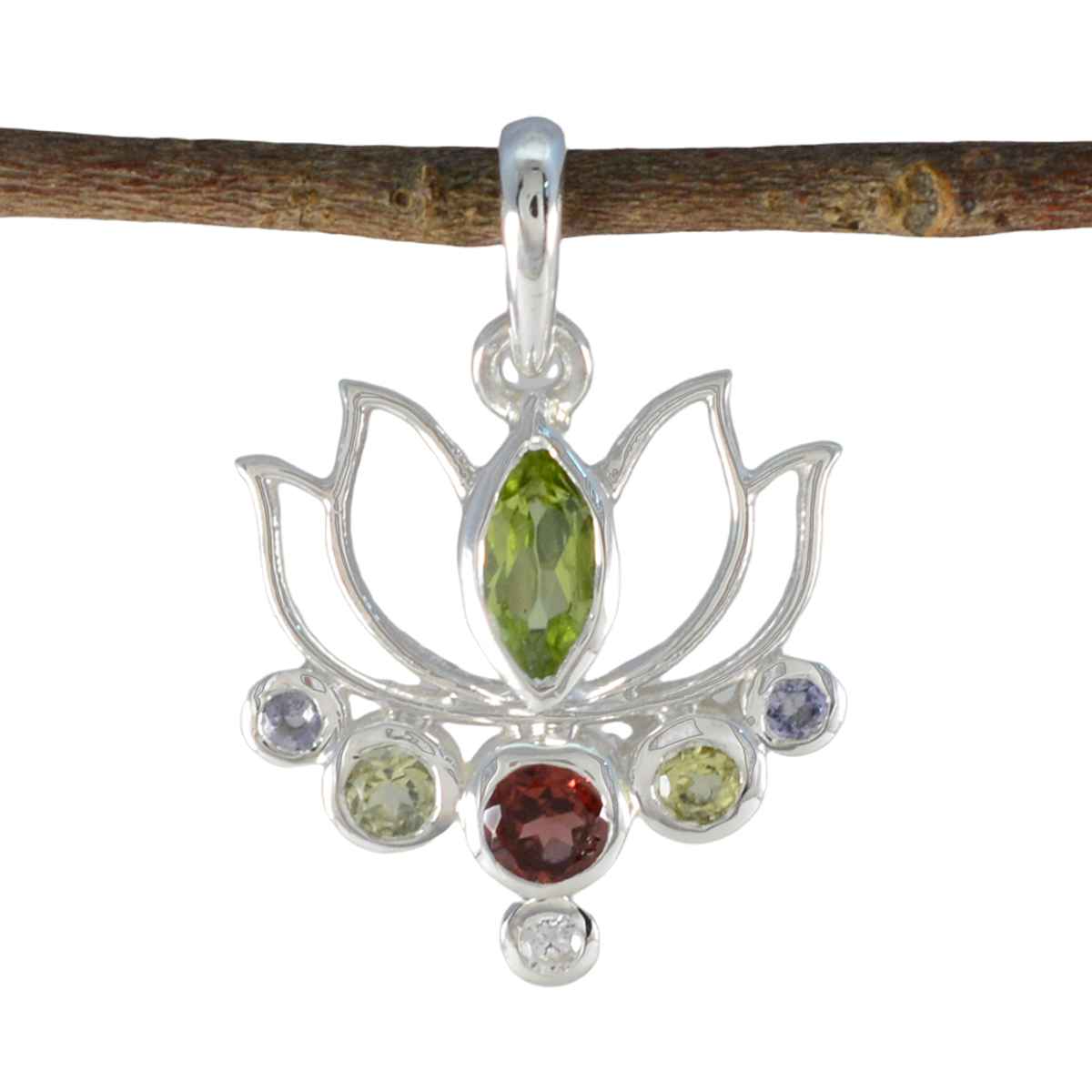 Renata multicolor Rope-Wire Dainty Pendant Multi Stone multicolor Multicolor