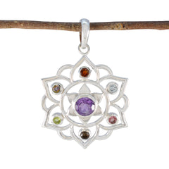 Sarah multicolor Rope-Wire Classic Pendant Multi Stone multicolor Multicolor