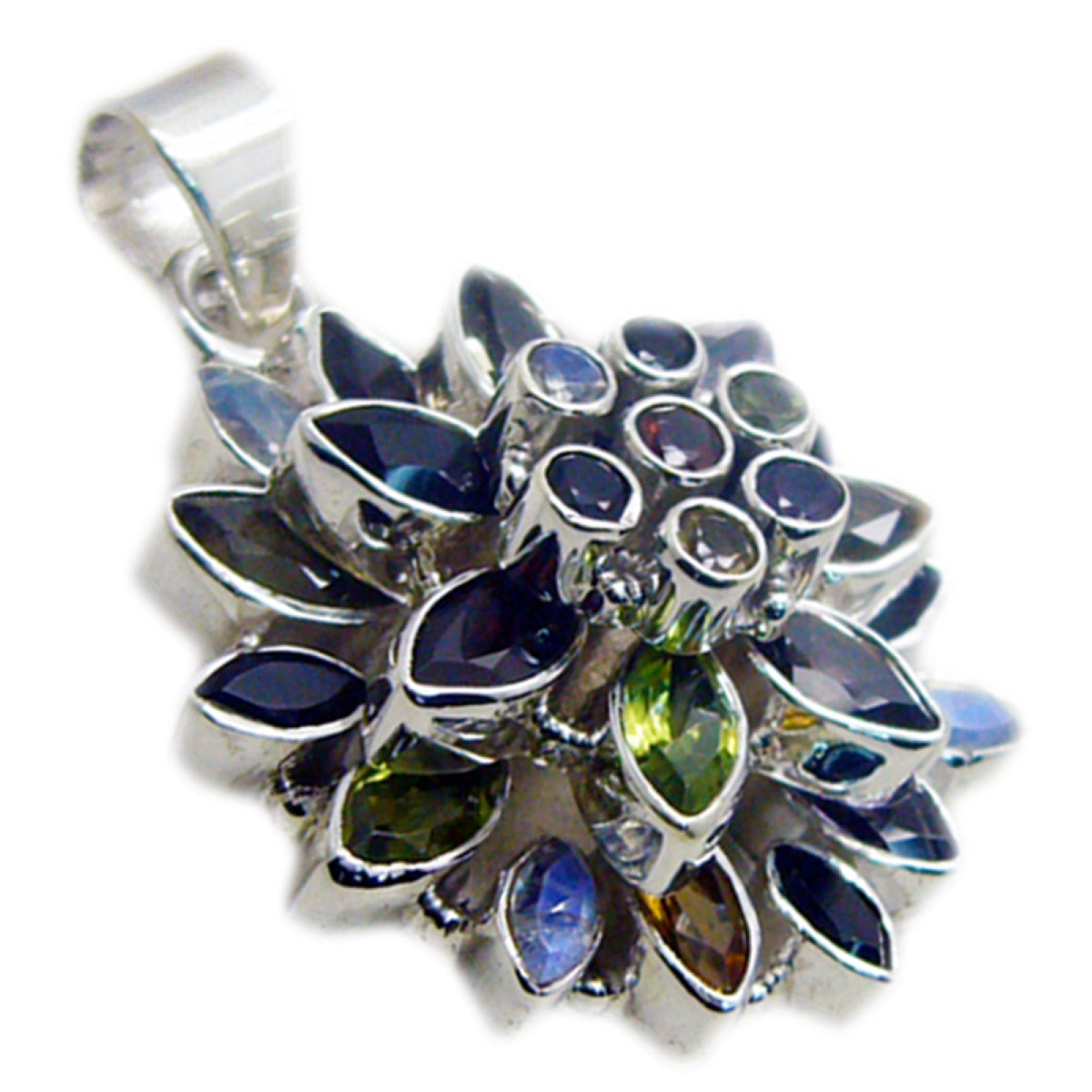 Marie multicolor Boho Chunky Pendant