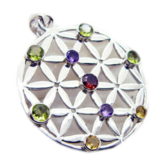 Ines multicolor Geometric Statement Pendant Multi Stone multicolor Multicolor