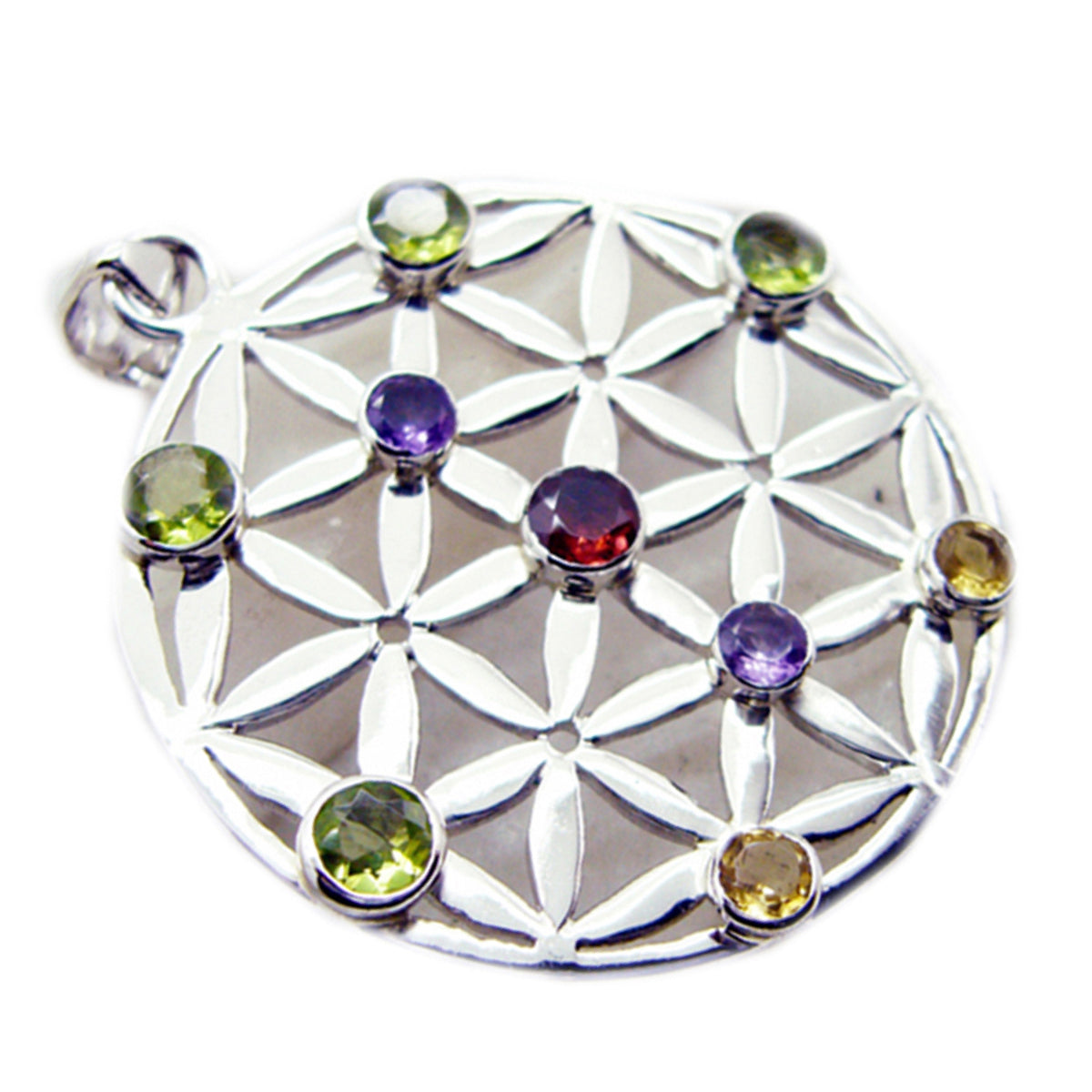 Ines multicolor Geometric Statement Pendant