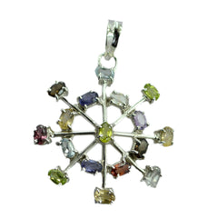 Florencia multicolor Love Eye-catching Pendant Multi Stone multicolor Multicolor