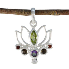Valentina multicolor Rope-Wire Dainty Pendant Multi Stone multicolor Multicolor