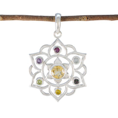 Teresa multicolor Rope-Wire Classic Pendant Multi Stone multicolor Multicolor