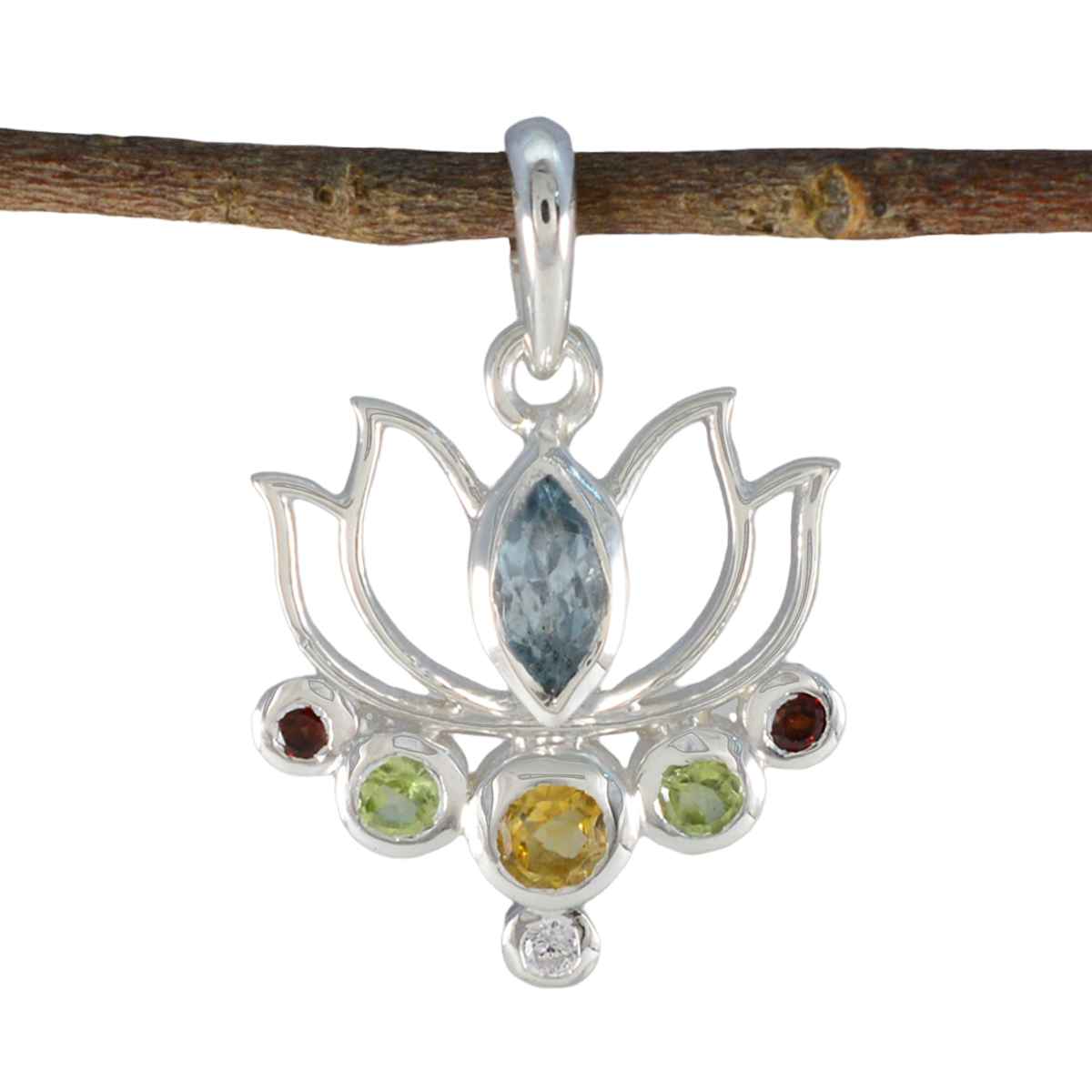 Agnes multicolor Rope-Wire Dainty Pendant Multi Stone multicolor Multicolor