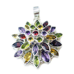 Mathilde multicolor Artisan Chunky Pendant Multi Stone multicolor Multicolor