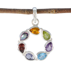 Kennedy multicolor Graceful Dainty Pendant Multi Stone multicolor Multicolor