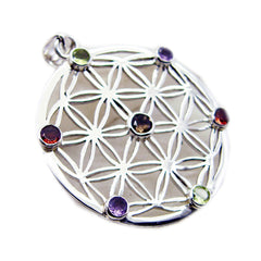 Lucy multicolor Filigree Statement Pendant Multi Stone multicolor Multicolor