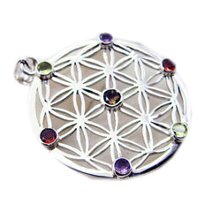 Lucy multicolor Filigree Statement Pendant