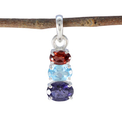 Haruka multicolor Abstract Minimalist Pendant Multi Stone multicolor Multicolor