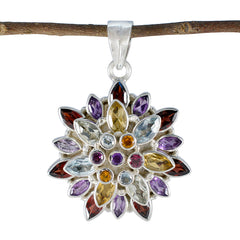 Mia multicolor Traditional Chunky Pendant Multi Stone multicolor Multicolor