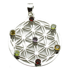 Natalie multicolor Filigree Featherlight Pendant Multi Stone multicolor Multicolor
