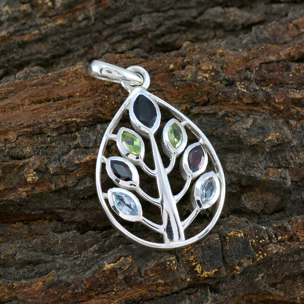 Alina multicolor Eternity Tiny Pendant