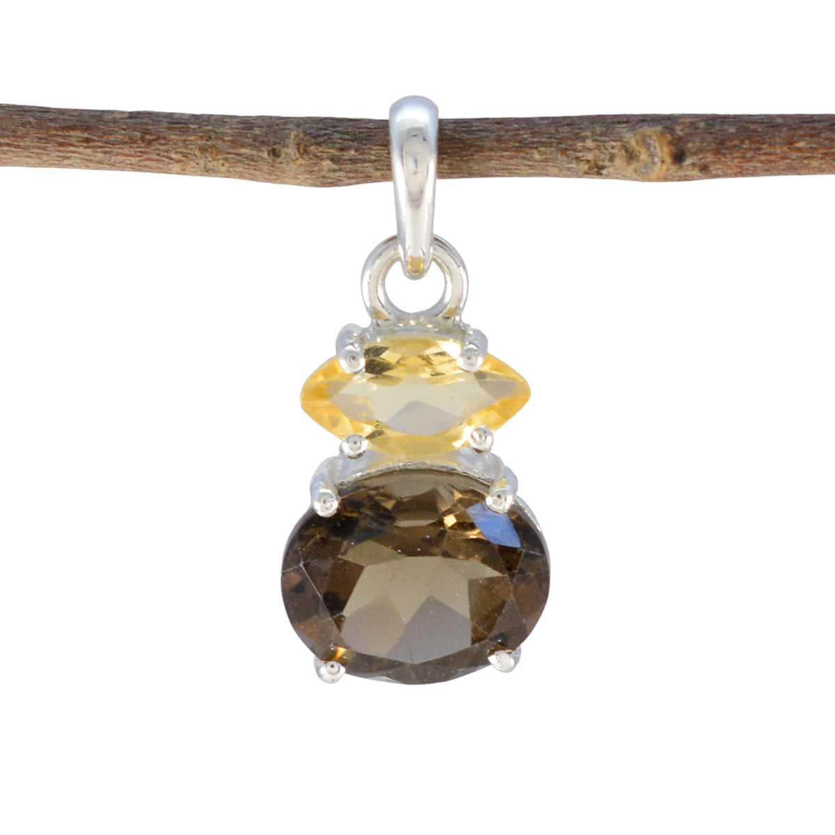 Yasmine multicolor Graceful Delicate Pendant Multi Stone multicolor Multicolor