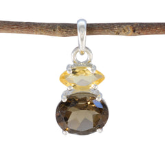 Yasmine multicolor Graceful Delicate Pendant Multi Stone multicolor Multicolor
