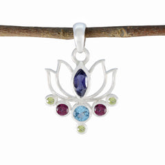 Bianca multicolor Rope-Wire Dainty Pendant Multi Stone multicolor Multicolor