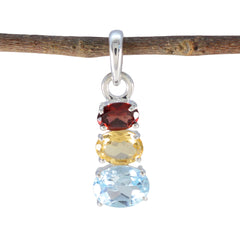 Hua multicolor Modern Minimalist Pendant Multi Stone multicolor Multicolor