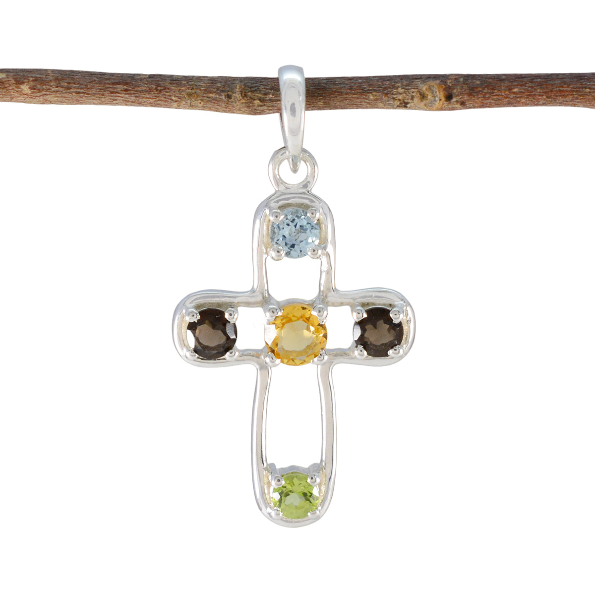 Eliza multicolor Love Dainty Pendant Multi Stone multicolor Multicolor