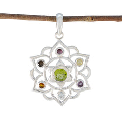 Zoey multicolor Rope-Wire Classic Pendant Multi Stone multicolor Multicolor
