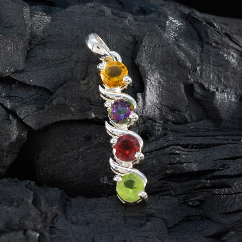 Yasmin multicolor Signet Delicate Pendant