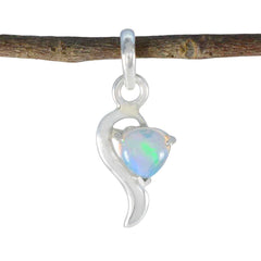 Yuna White valentine Minimalist Pendant Opal White White