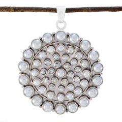 Clara White Heritage Chunky Pendant Pearl White White
