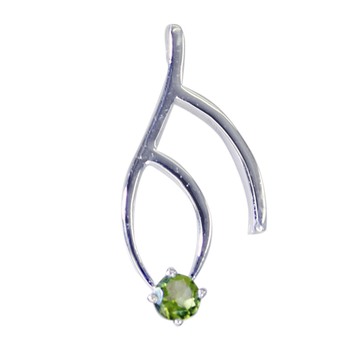 Lucia Green Heart Classic Pendant Peridot Green Green