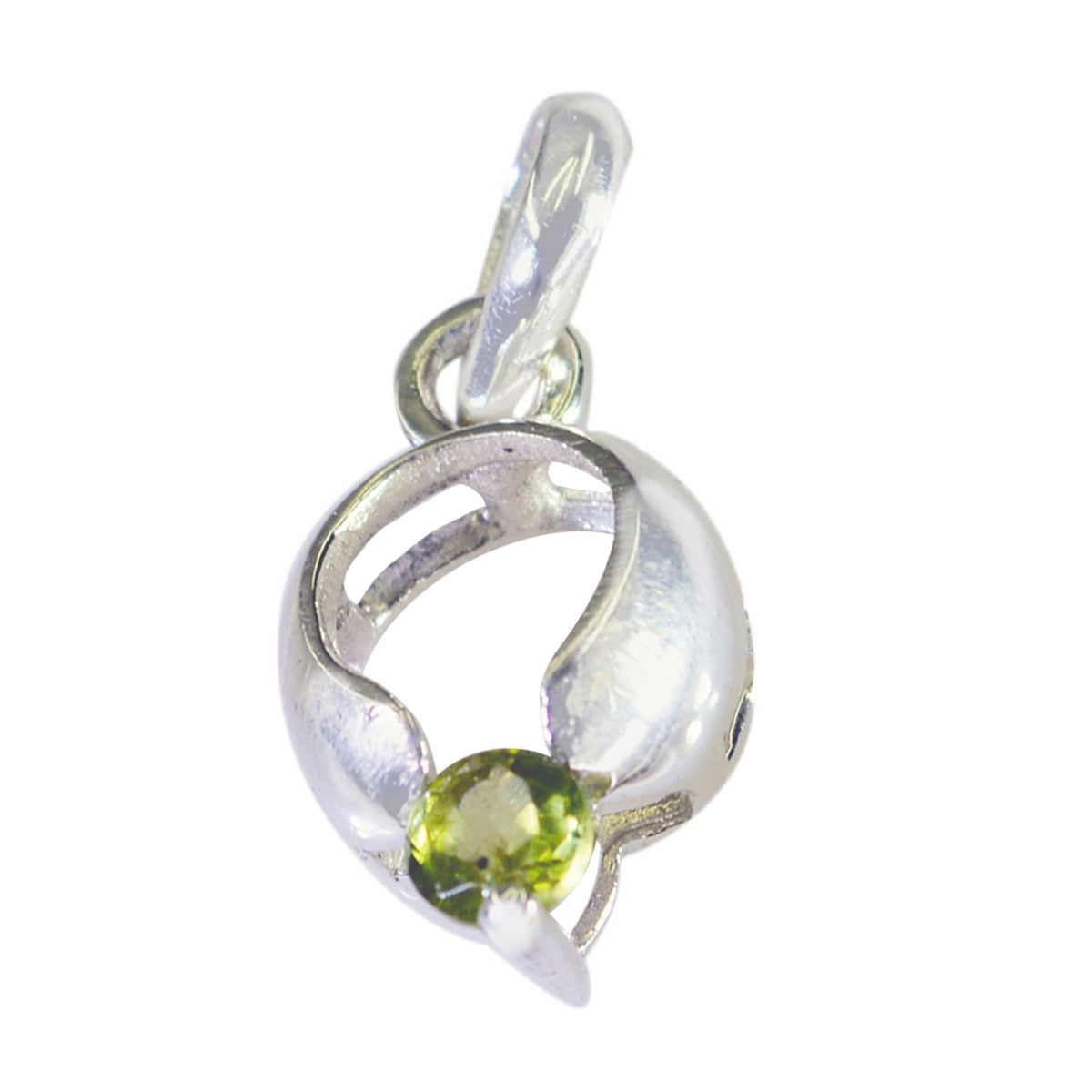 Sophia Green Graceful Featherlight Pendant Peridot Green Green