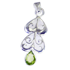 Aurora Green Art-Deco Whisper-thin Pendant