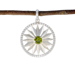 Teresa Green Moon & Star Whisper-thin Pendant Peridot Green Green