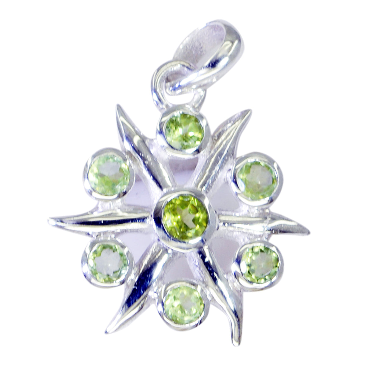 María Green Sophisticated Tiny Pendant Peridot Green Green