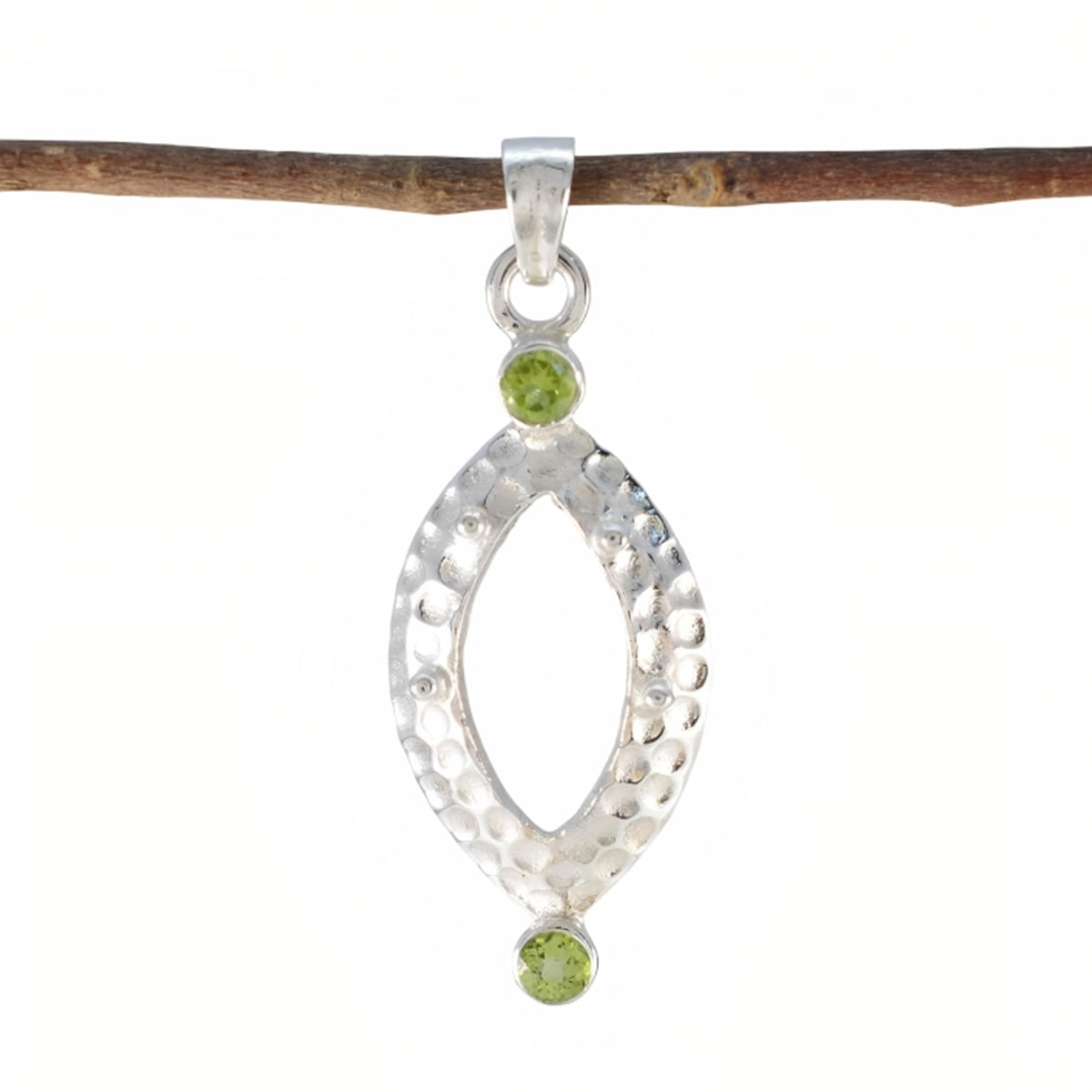Lili Green Abstract Whisper-thin Pendant Peridot Green Green