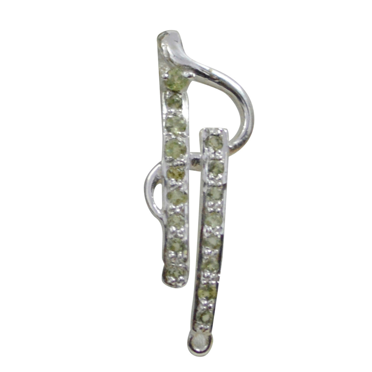 Grace Green Heart Pendant Jewelry for Glamorous Look Peridot Green Green