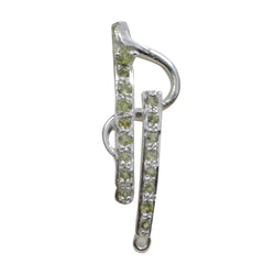 Grace Green Heart Pendant Jewelry for Glamorous Look Peridot Green Green